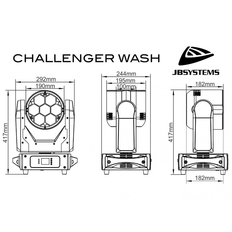 Challenger Wash JB Systems Wash Movinghead 
