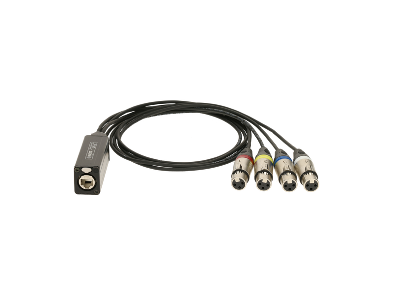 CATLink MINI 4-channel multicore adapter etherCON F - 4 x XLR 3p F