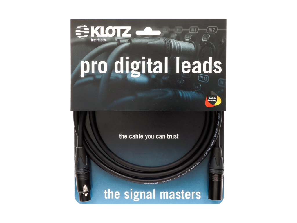PRO DMX Kabel KLOTZ 3-polig (1.5m)