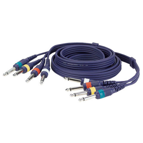FL203 SIGNAALKABEL 4 MONO JACK NAAR 4 MONO JACK 3 M DAP AUDIO
