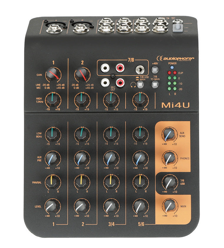 Mi4U AUDIOPHONY 4-KANAALS MENGPANEEL