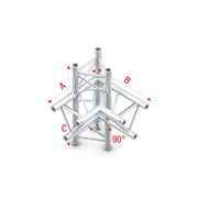 Truss Driehoek 30 T-cross Vertical 3weg Milos