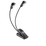 12244 K&amp;M MUSIC STAND LIGHT DOUBLE4 LED FLEXLIGHT