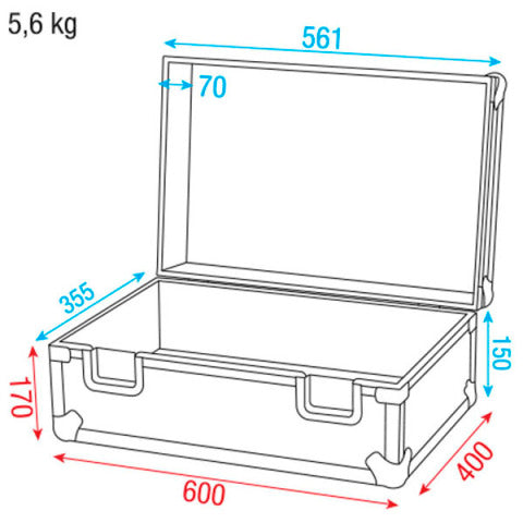 Universal Foam Case 2 Dap