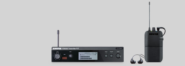 PSM300 SHURE SE112 Draadloos in-ear systeem H20 (518-542 MHz, BE)