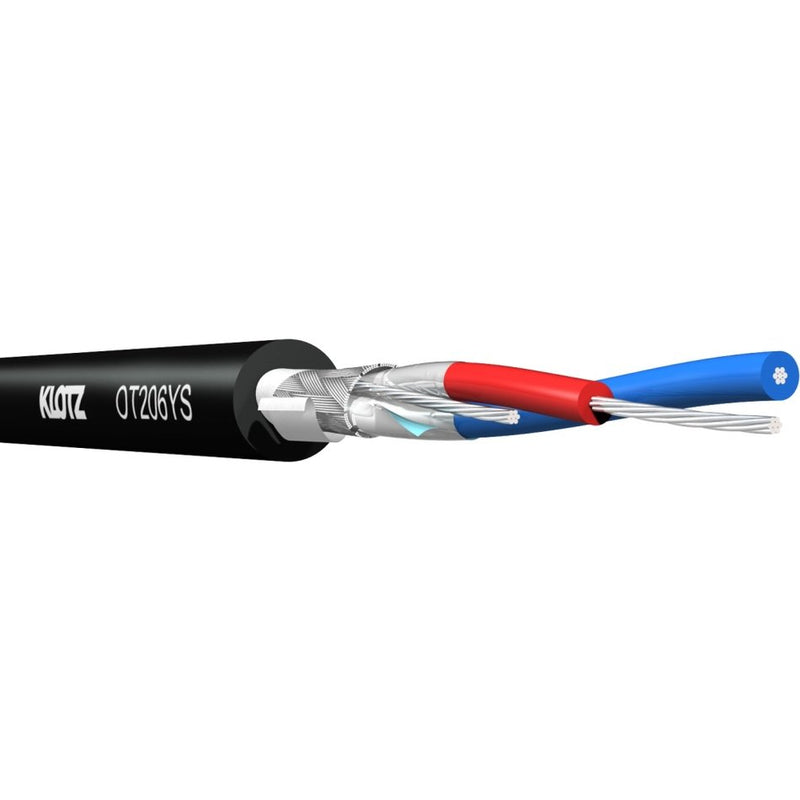 OT206YS DMX / AES / EBU PVC 1 PAAR  ZWART KLOTZ / ROL 100M