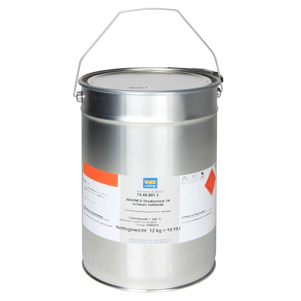 WARNEX VERF  MAT ZWART  VOOR LUIDSPREKERS /.. 12KG