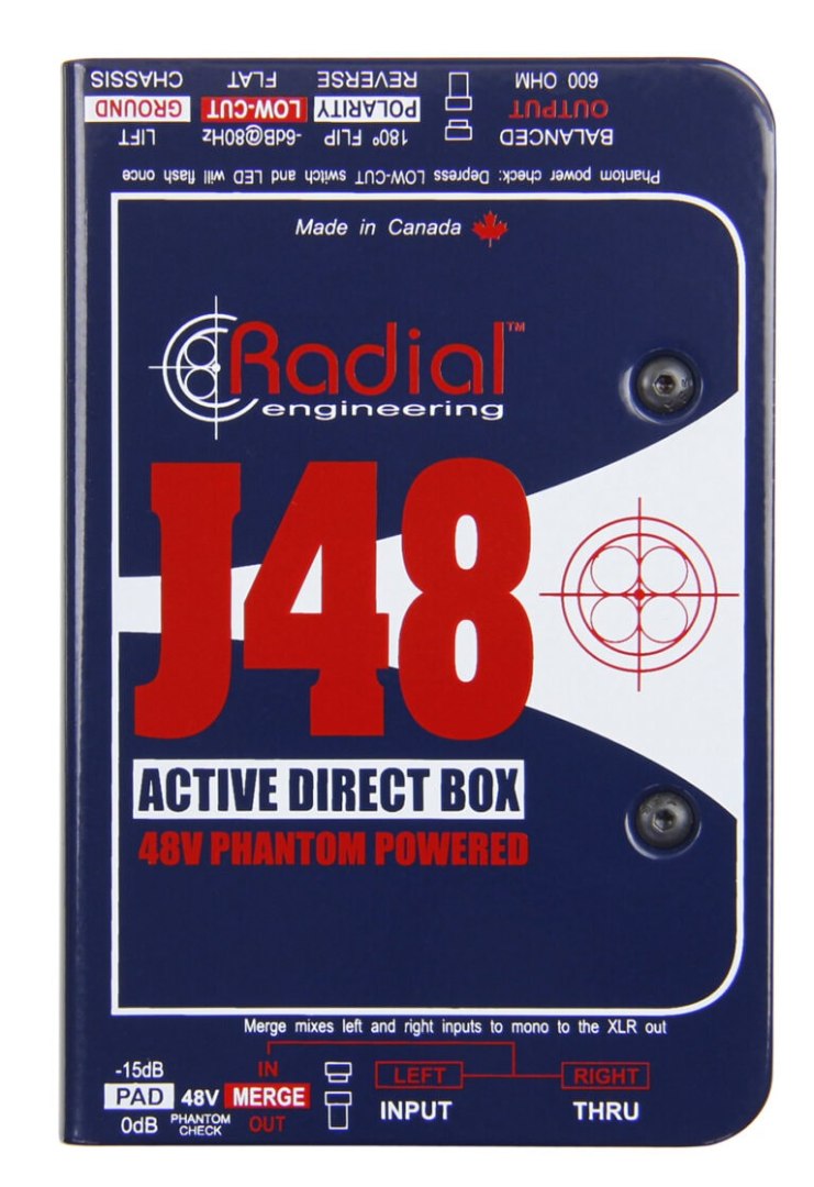 J48 MONO MKII RADIAL Actieve DI Box