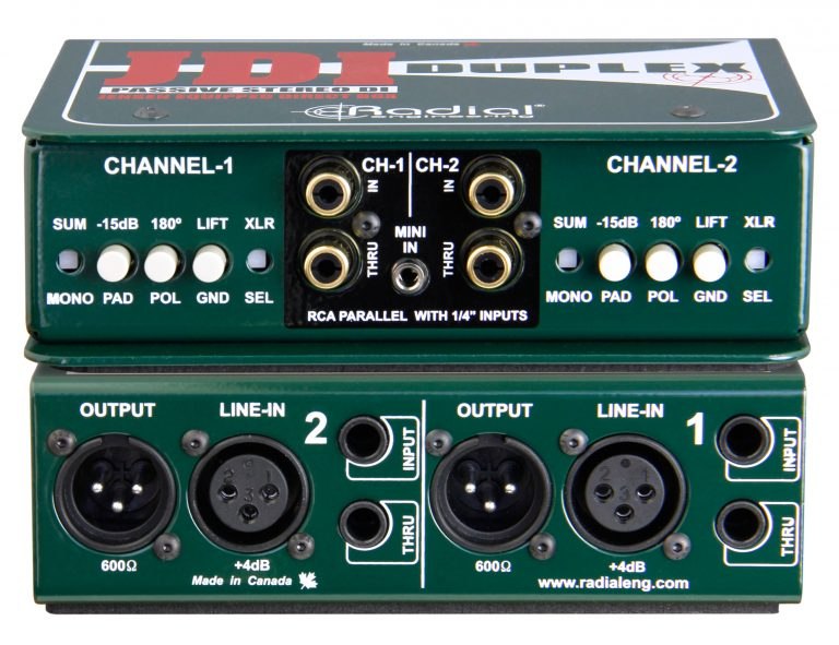 JDI DUPLEX RADIAL Passive Full-Featured Stereo DI