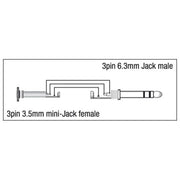 XGA39 DAP MINI JACK (f) NAAR JACK STEREO (m)