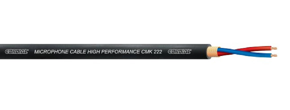 CMK 222 MICROFOONKABEL ZWART /METER