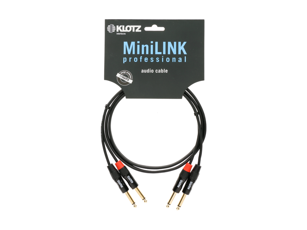 KT-JJ150 Klotz Dubbele Mono Jackkabel (1,5m)