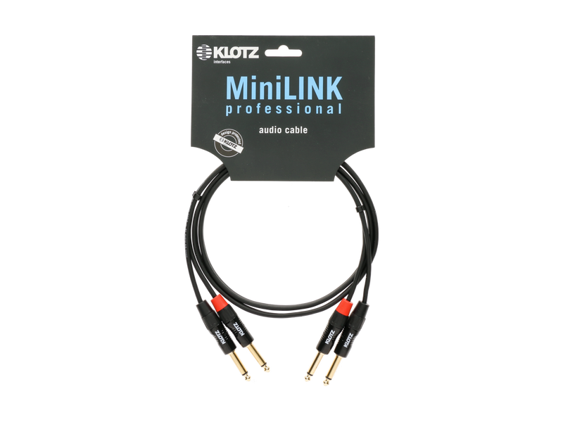 KT-JJ150 Klotz Dubbele Mono Jackkabel (1,5m)