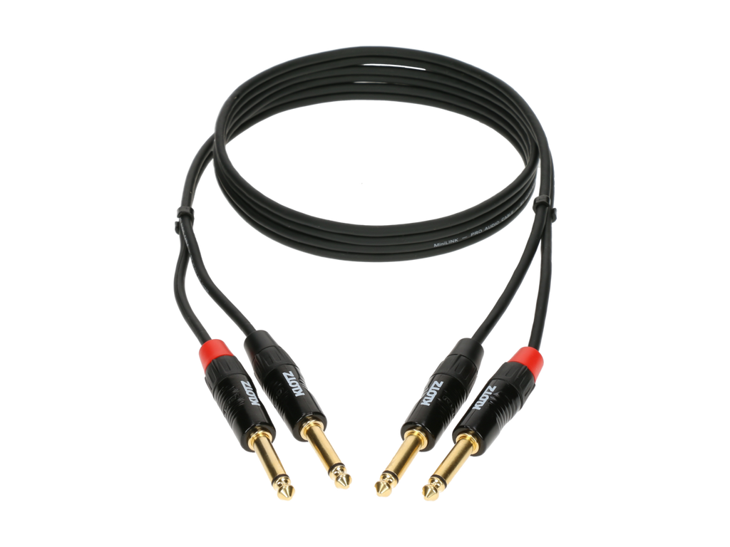KT-JJ150 Klotz Dubbele Mono Jackkabel (1,5m)