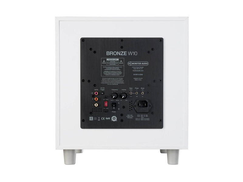 Bronze W10 Wallnut Actieve Subwoofer Monitor Audio 