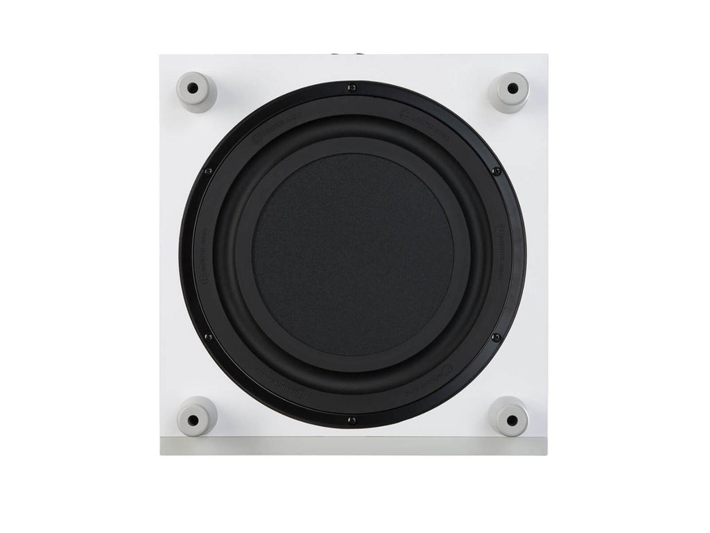 Bronze W10 Wallnut Actieve Subwoofer Monitor Audio 
