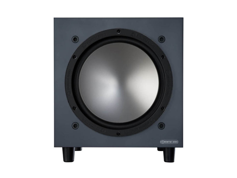 Bronze W10 Wallnut Actieve Subwoofer Monitor Audio 