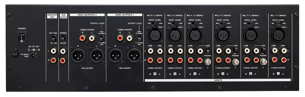 MZ-372 Tascam Installatiemixer
