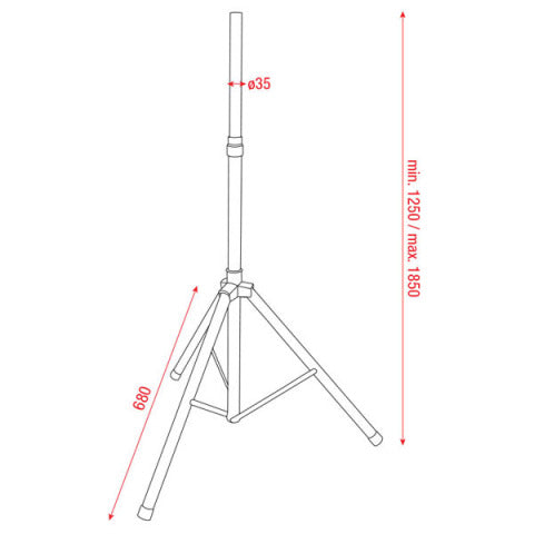LUIDSPREKERSTATIEVEN SET DAP-AUDIO