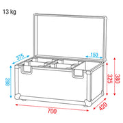Case voor 4 X Kanjo Wash/Spot Dap Audio