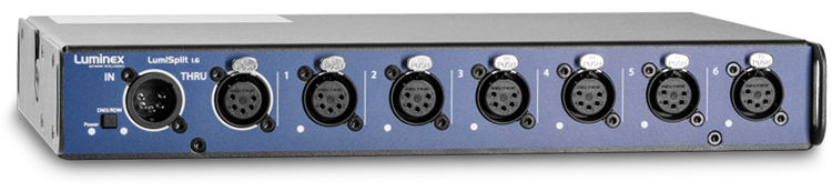 Lumisplit 1.6 DMX Splitter 6-Weg Luminex