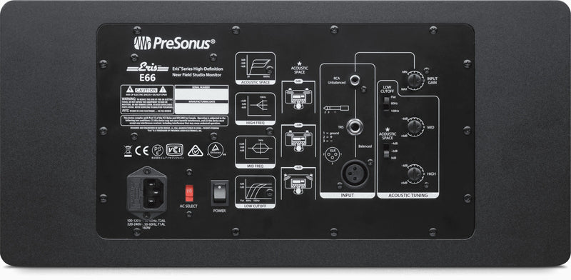 ERIS E66 Studiomonitor Presonus (Per Stuk)