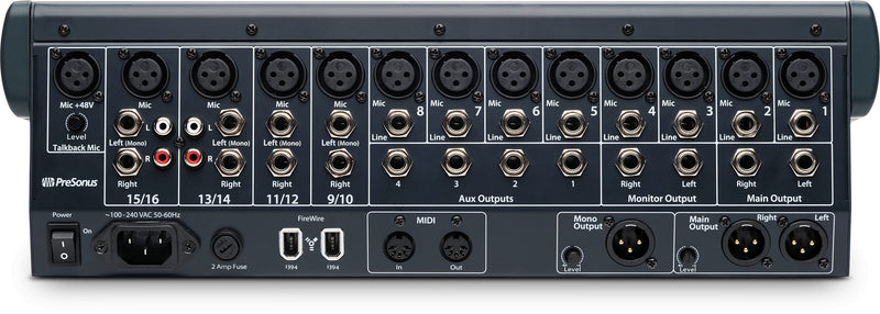 Studiolive 16.0.2 Usb 16-kanaals Digitale Mixer Presonus