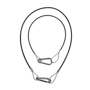 Safety Cable Light 50Cm 2mm Wll 5kg Zwart Niet Gecertificeerd