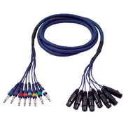 FL61600 STUDIOSNAKE 8 XLR VROUWELIJK 3 POLIG NAAR 8 JACK MONO MANNELIJK 6 M DAP AUDIO