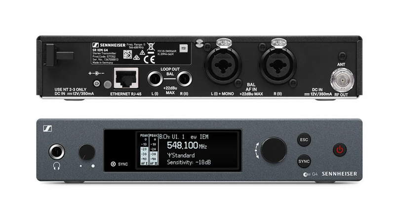 EW IEM G4-A Monitoring Set Sennheiser (516-558 Mhz, Belgie)