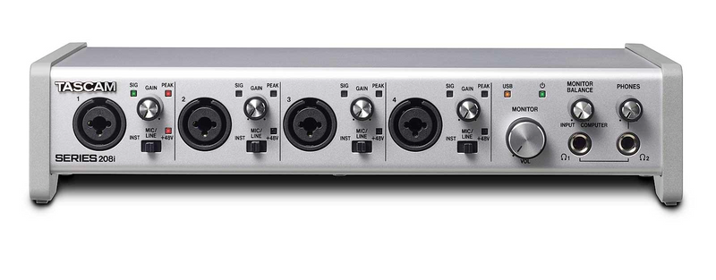 Series 208i Tascam USB Audio/MIDI Interface