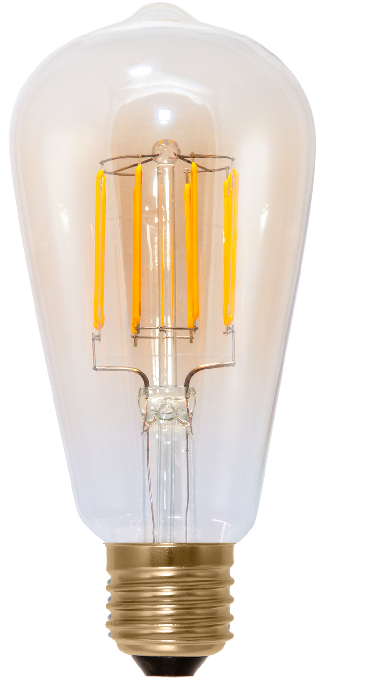 LED RUSTIKA GOLDEN GLASS E27 6 WATT 2000K SEGULA