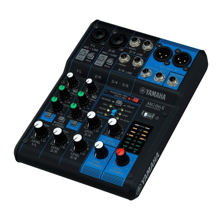 MG06X YAMAHA 6-kanaals analoge mengtafel met FX
