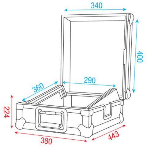 MIXER CASE 12" DAP AUDIO