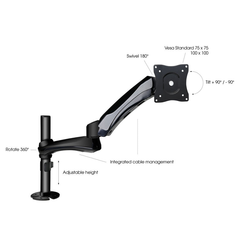 SA 6131 B monitor mount, tabletop-mount, swivel arm Gravity