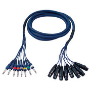 FL61300 STUDIOSNAKE 8 XLR VROUWELIJK 3 POLIG NAAR 8 JACK MONO MANNELIJK 3 M DAP AUDIO