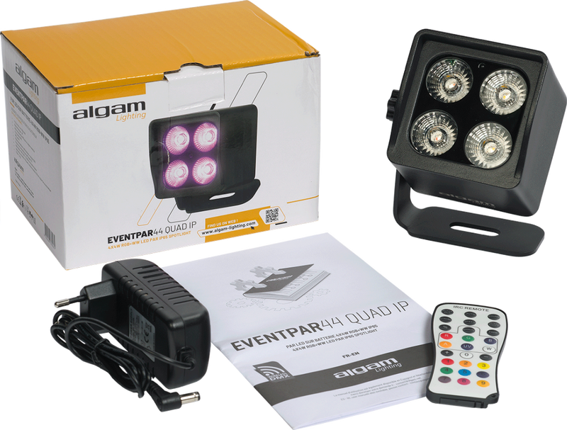 EVENTPAR 44 QUAD IP Algam Lighting Compacte Batterij-Uplighter