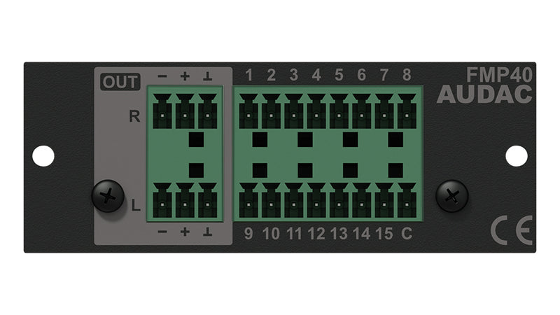 FMP40 AUDAC Voice File Media Player Module voor XMP40
