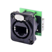 CAT5A RJ45 CHASSIS ZWART NEUTRIK