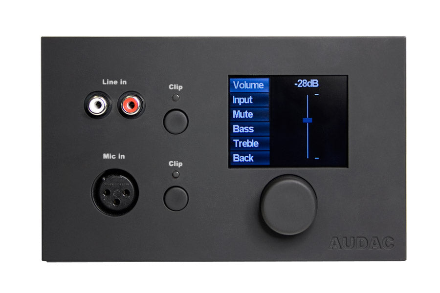 DW5066/B AUDAC DIGITAAL WANDPANEEL VOOR M2 ZWART