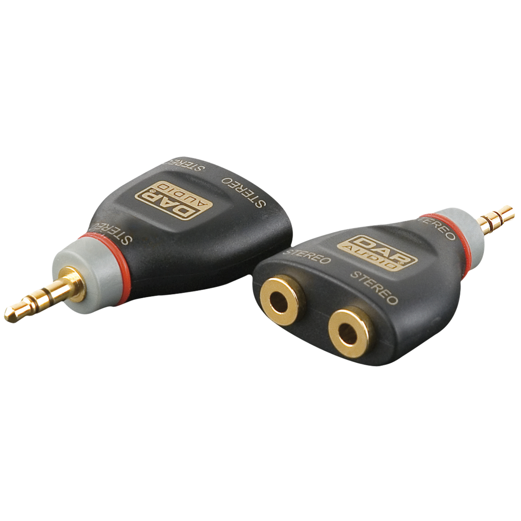 XGA15 DAP Verloop Adapter Mini-Jack Stereo Mannelijk naar 2x Mini-Jack Stereo Vrouwelijk
