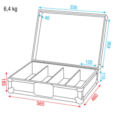 FLIGHTCASE VOOR 170 CD'S DAP AUDIO