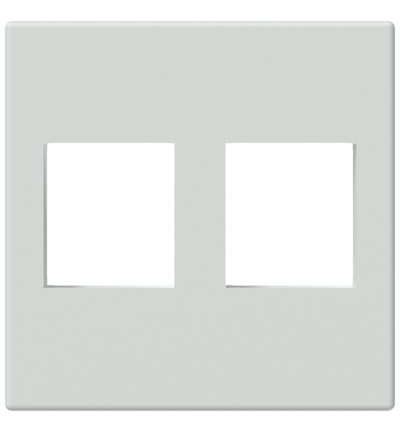 CP45KS2/W CONNECTION PLATE 45 X 45MM 2 X KEYSTONE HOLE WIT PROCAB