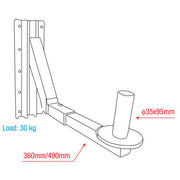 SPEAKERBRACKET ADJUSTABLE 35MM DAP MAX 50KG